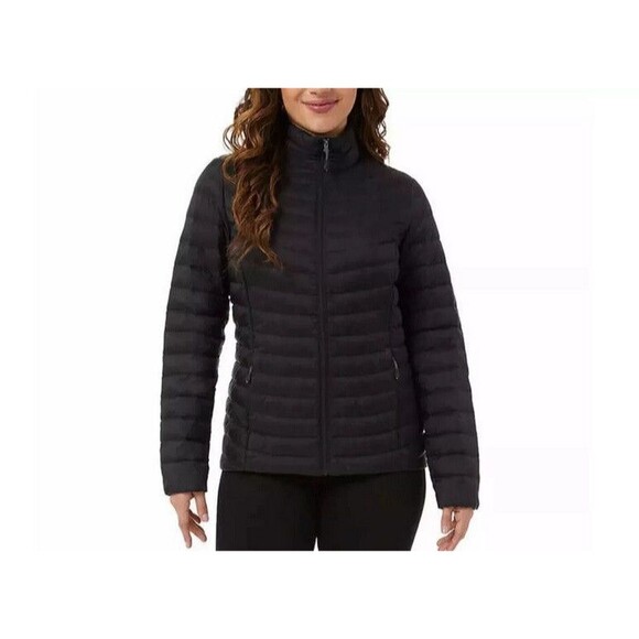 NWT 32 Degrees Ladies' Ultra Light Down RDS Certified Jacket Black Size Small - Picture 1 of 4